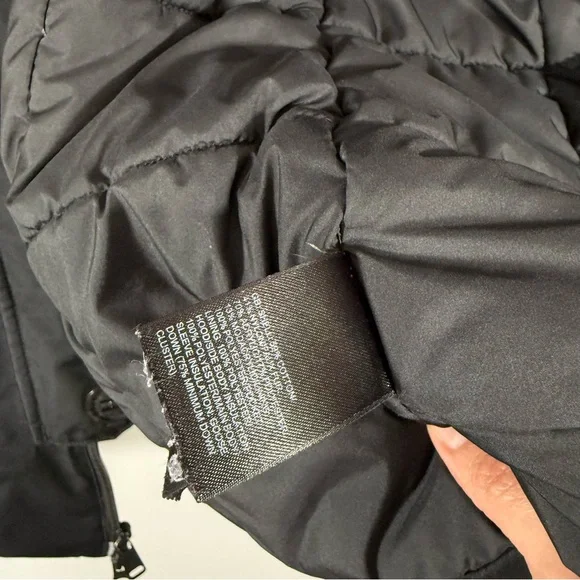 The North Face Mauna Kea Goose Down Jacket Women’s Size Small Black Hooded Parka - Picture 10 of 16